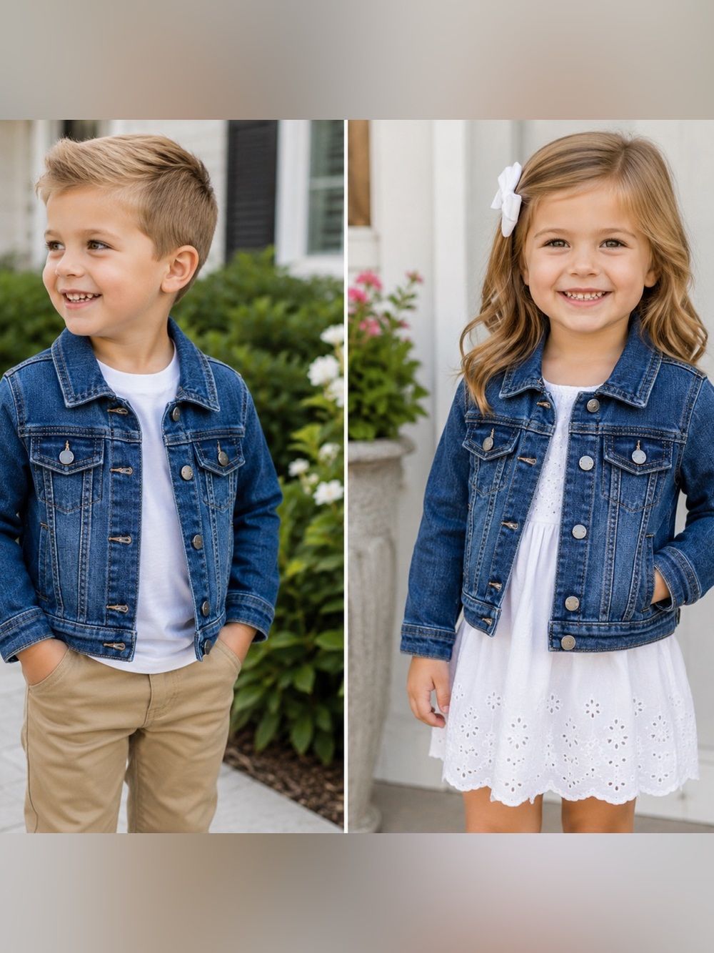 The Children's Place Dark Blue Denim Jacket for Kids